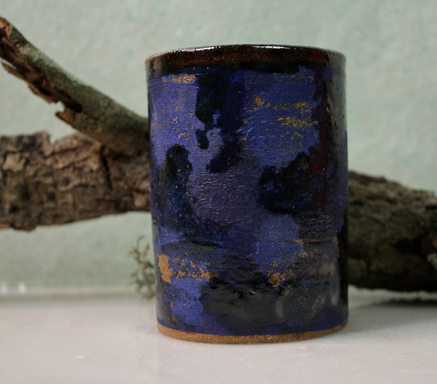 Blue/Black Textured Beaker