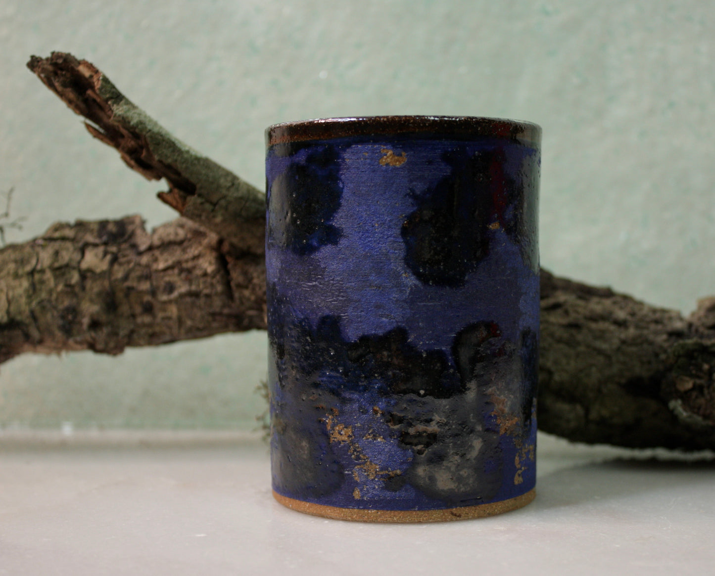 Blue/Black Textured Beaker