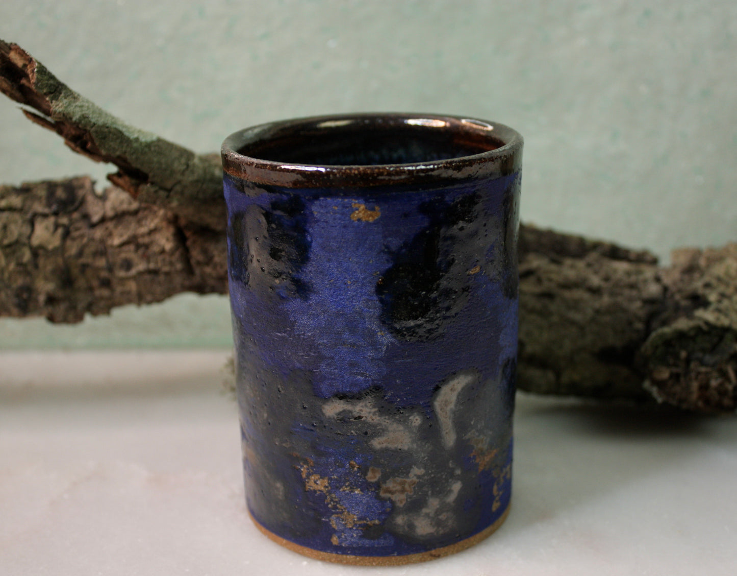 Blue/Black Textured Beaker