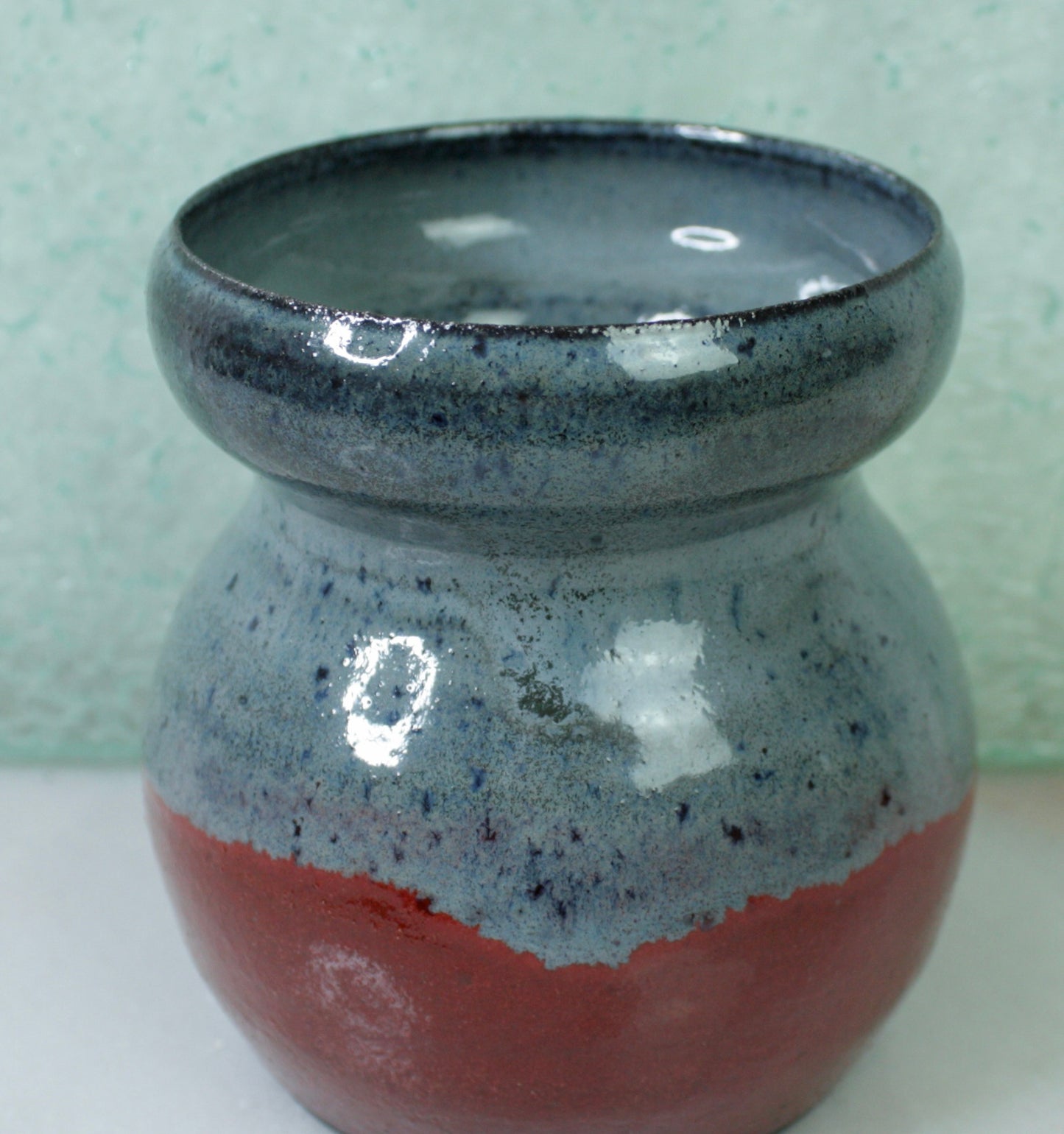 Medium Blue/Red Vase