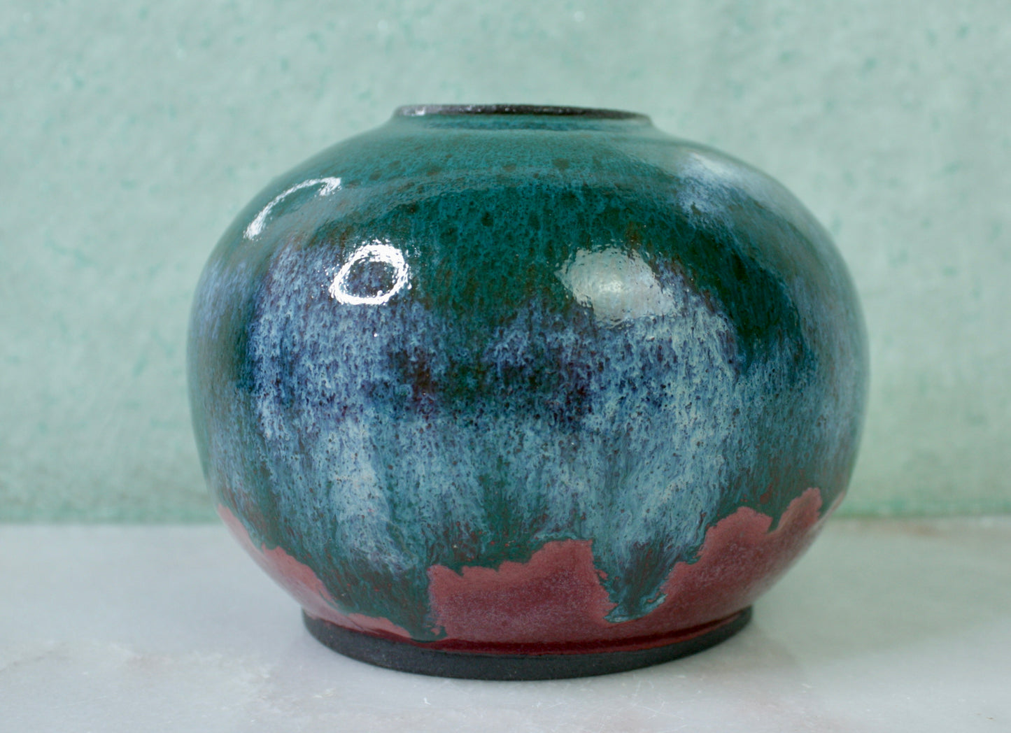 Medium Orb Vase - Turquoise