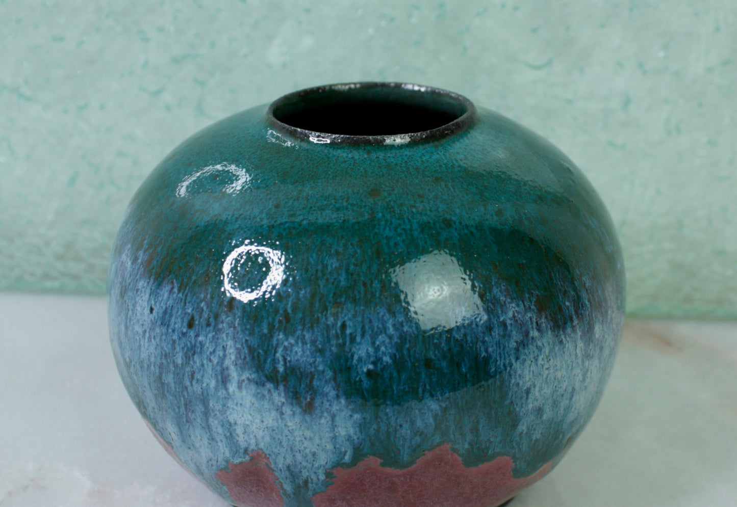 Medium Orb Vase - Turquoise