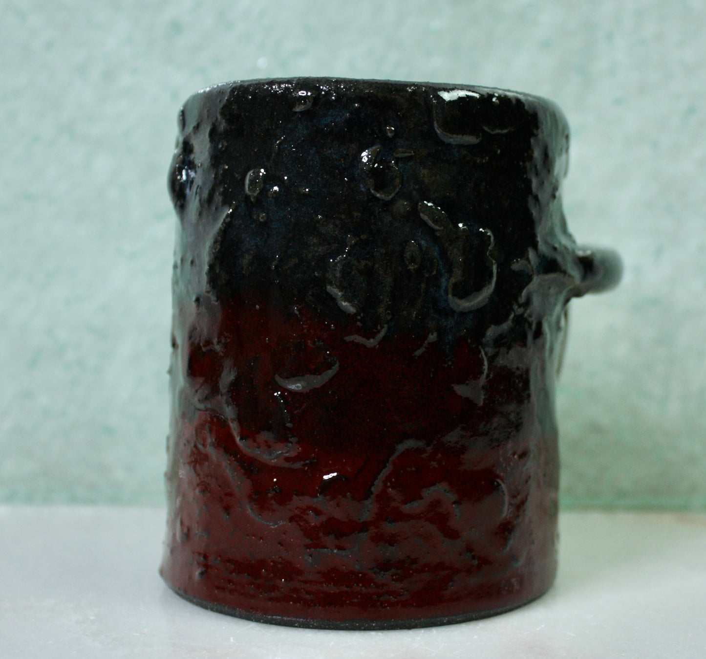 Ruby-Red1 Rico-Handle Mug