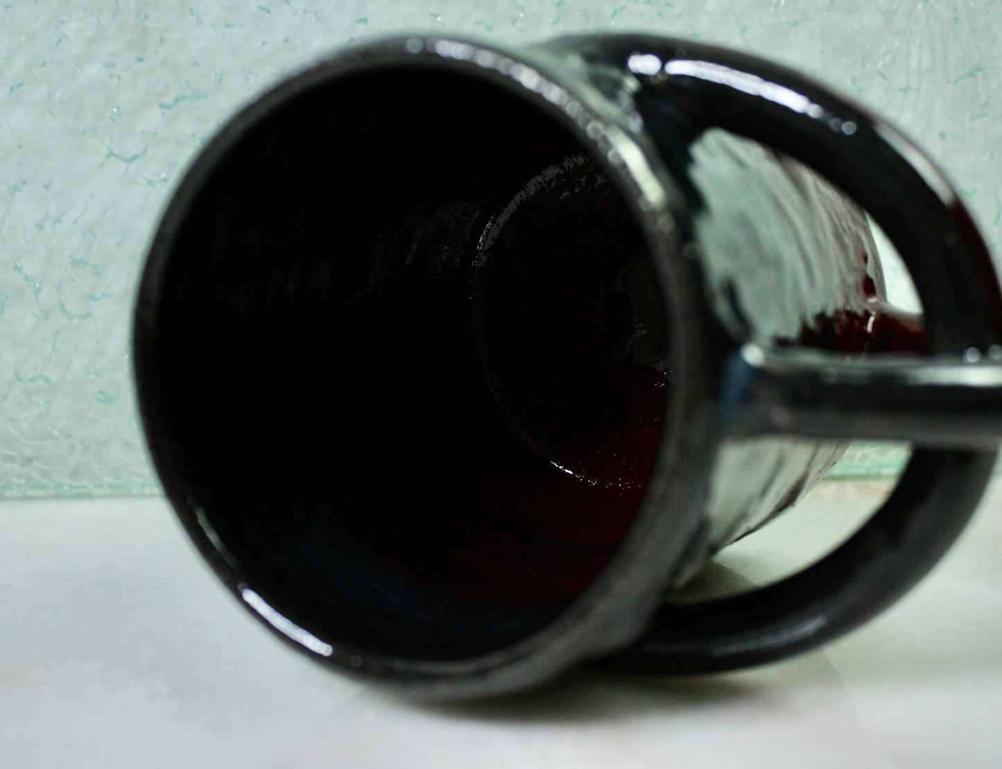 Ruby-Red1 Rico-Handle Mug