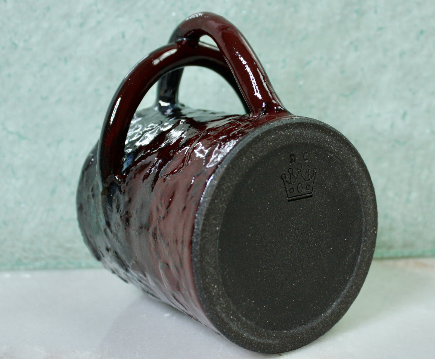 Ruby-Red1 Rico-Handle Mug