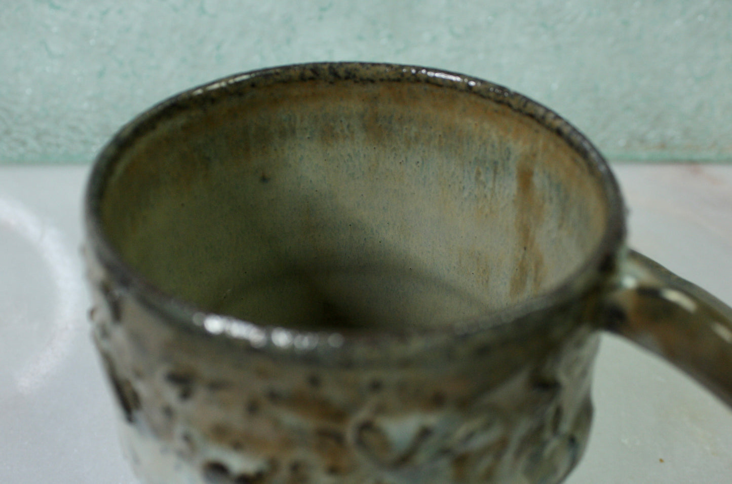 Luster/Blue Rico-Handle Mug