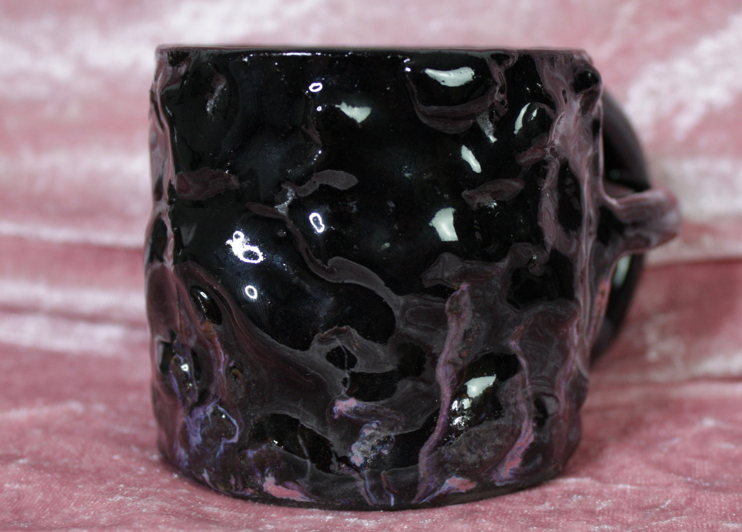 Purple Dark Shorty Rico-Handle Mug