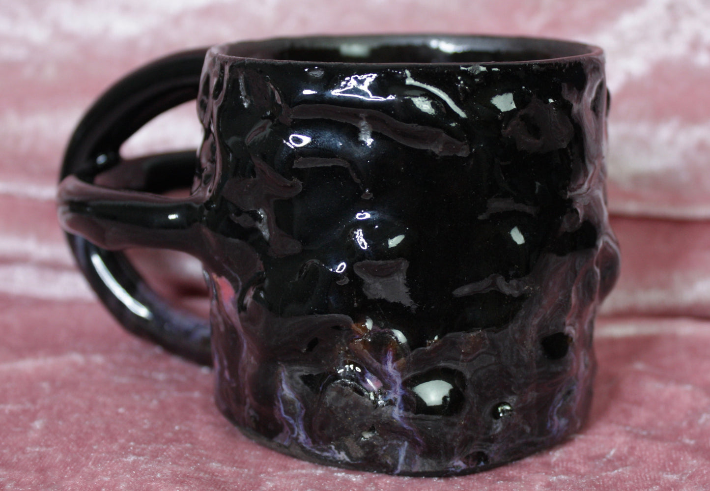 Purple Dark Shorty Rico-Handle Mug