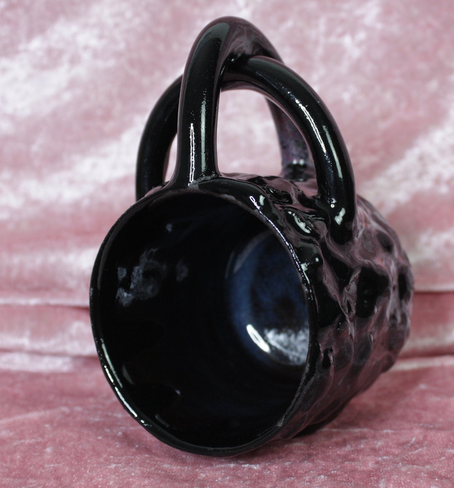 Purple Dark Shorty Rico-Handle Mug