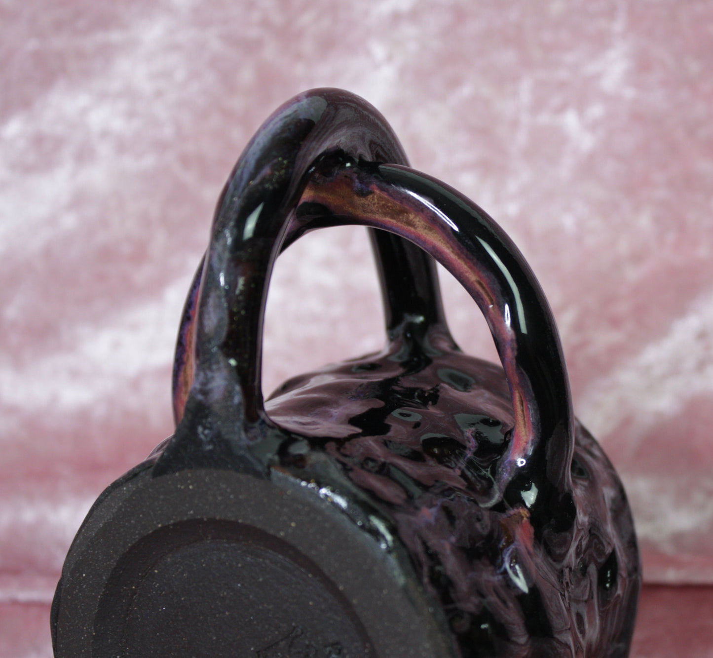 Purple Dark Shorty Rico-Handle Mug