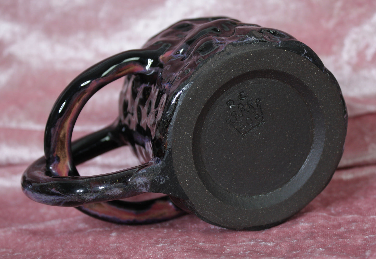 Purple Dark Shorty Rico-Handle Mug