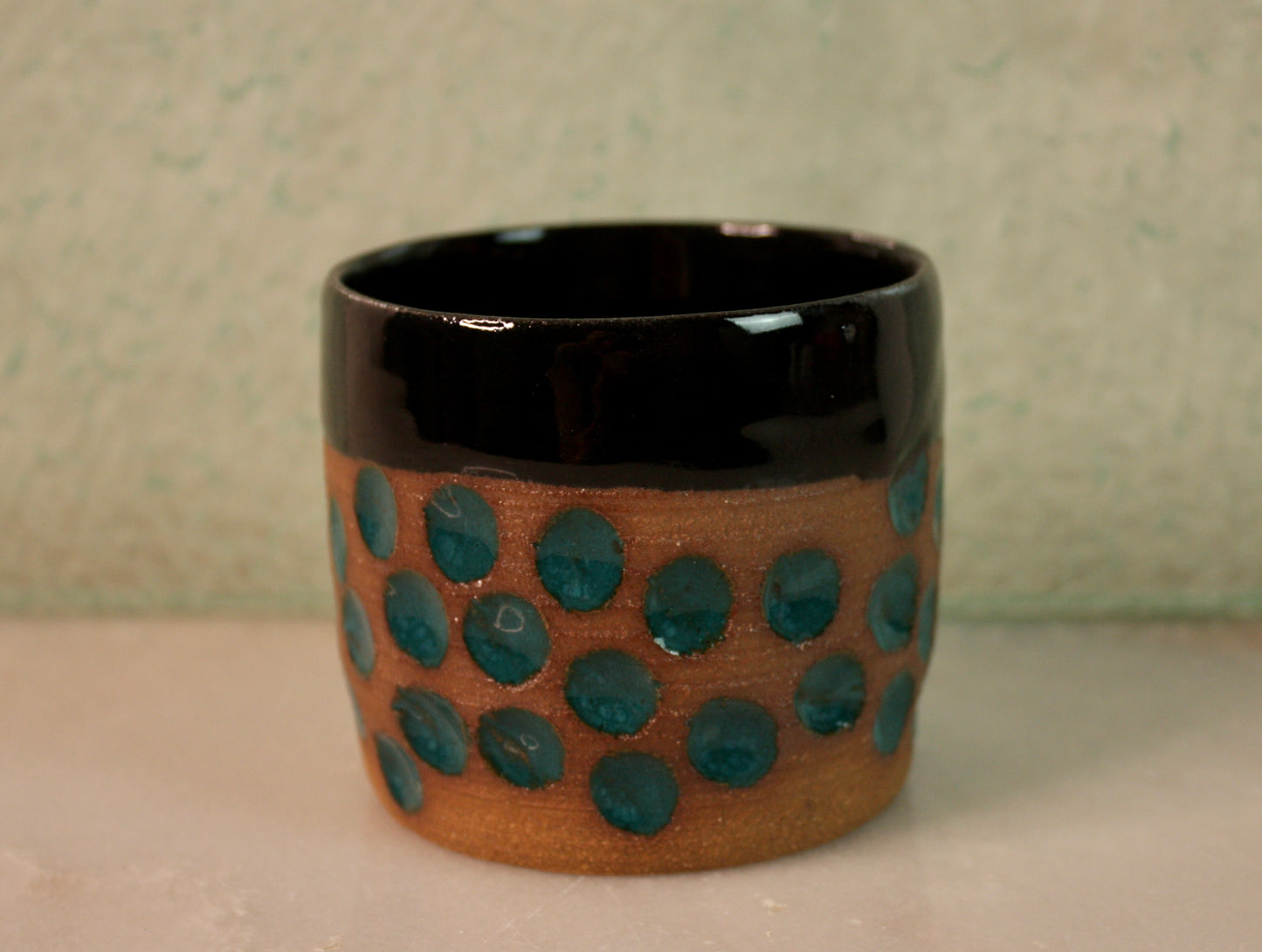 Carved Turquoise Cup