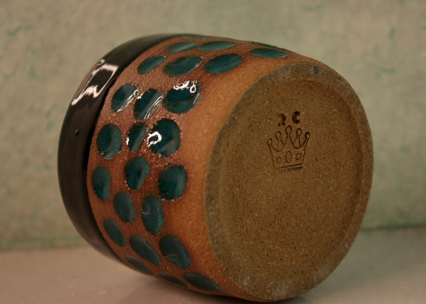 Carved Turquoise Cup