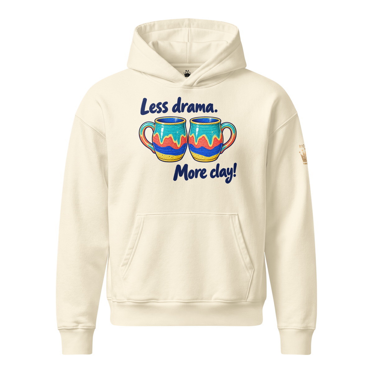 Unisex relaxed mid-weight hooded sweatshirt