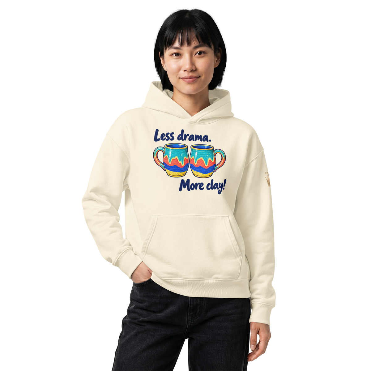 Unisex relaxed mid-weight hooded sweatshirt