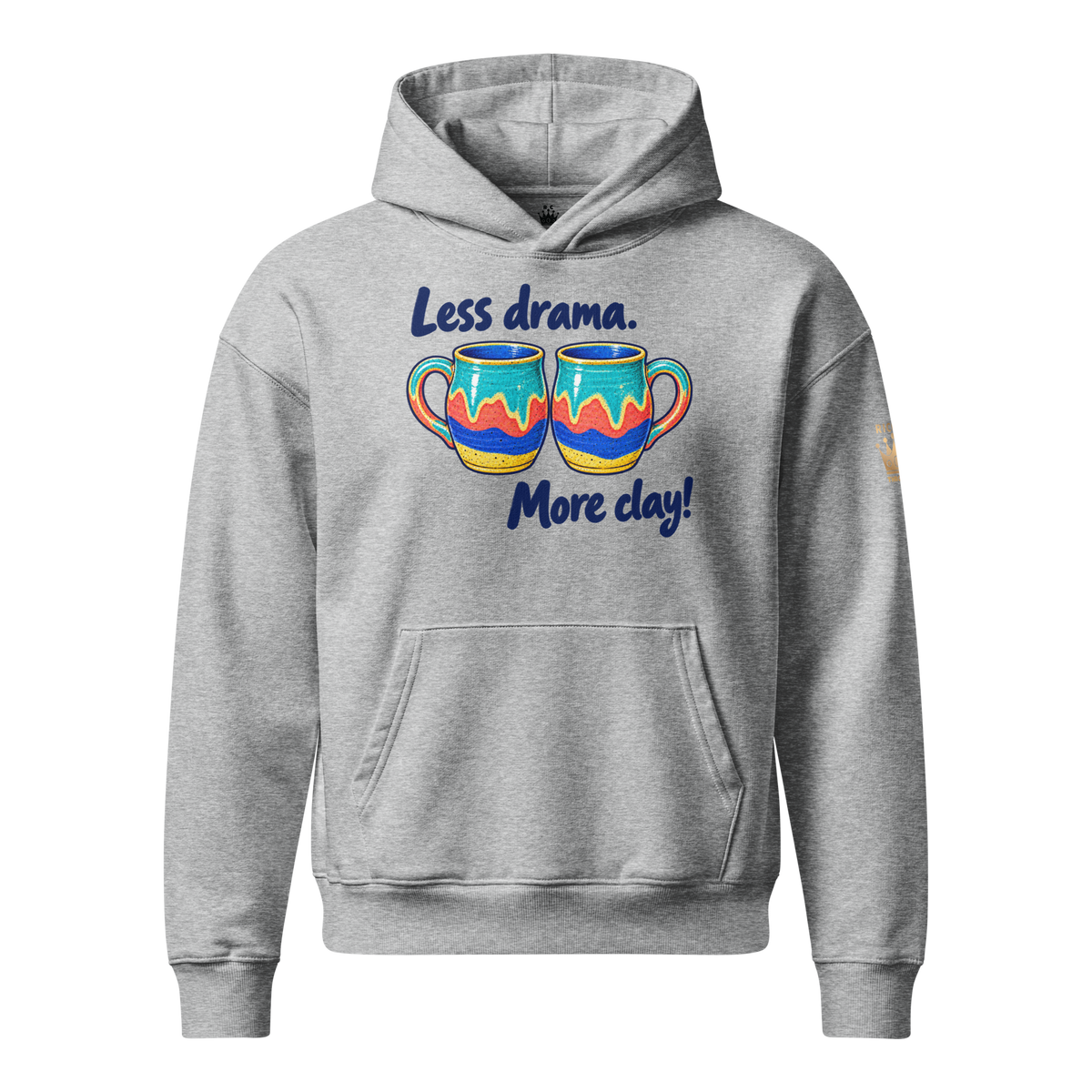 Unisex relaxed mid-weight hooded sweatshirt