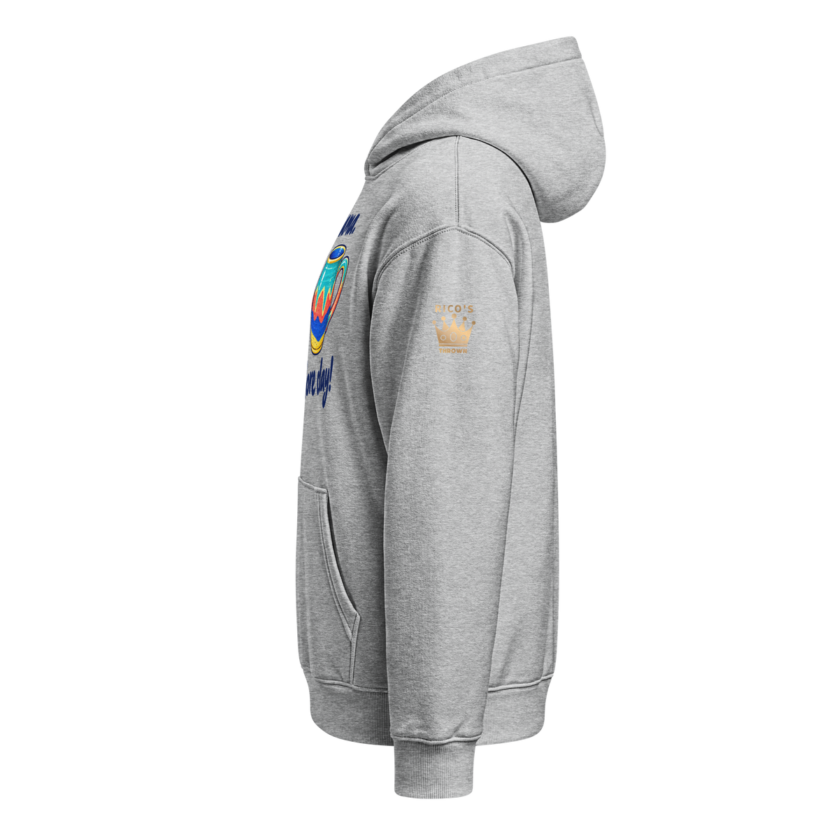 Unisex relaxed mid-weight hooded sweatshirt