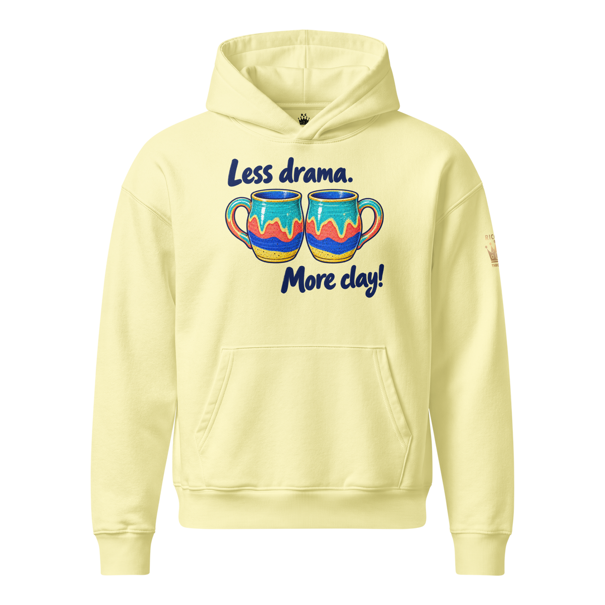 Unisex relaxed mid-weight hooded sweatshirt