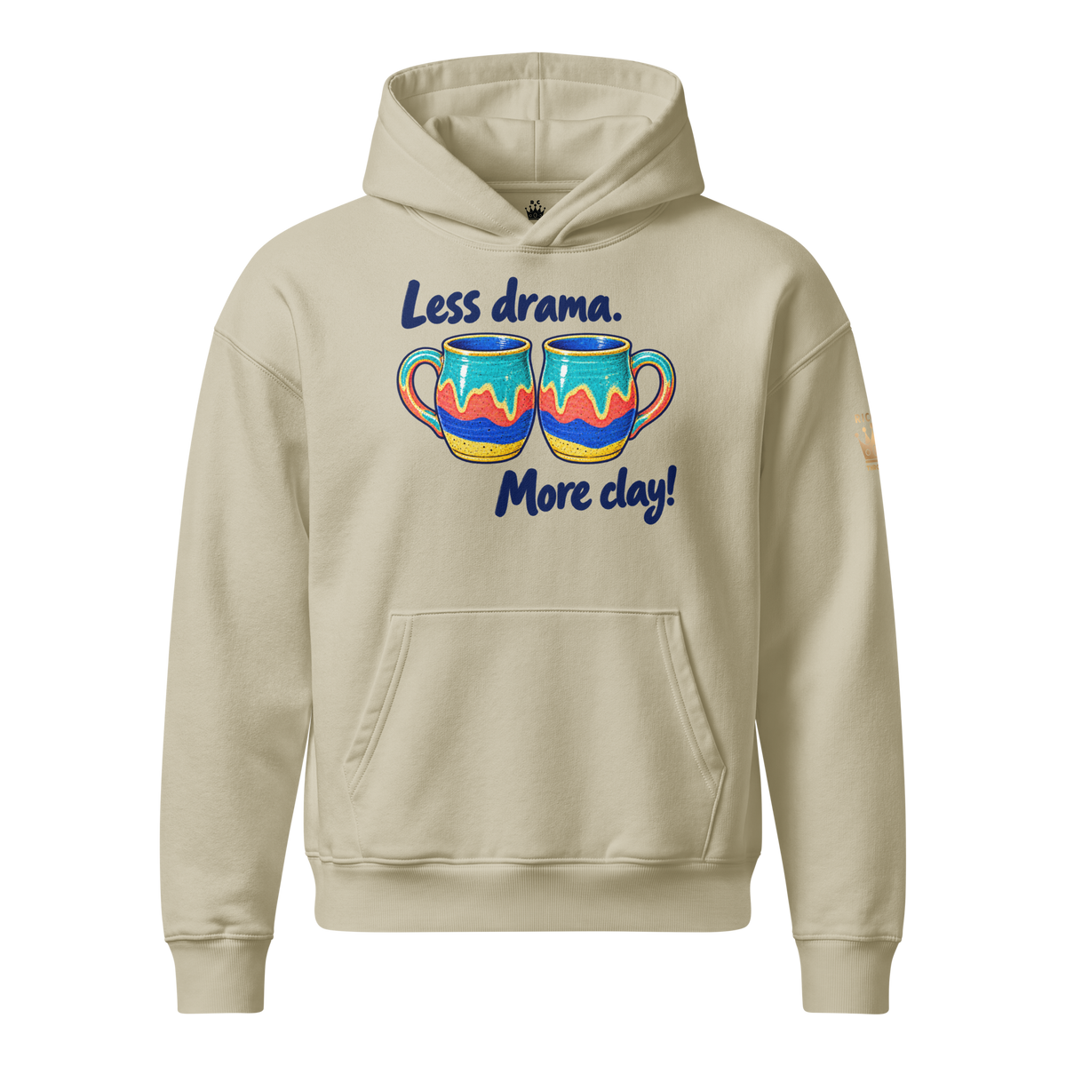 Unisex relaxed mid-weight hooded sweatshirt