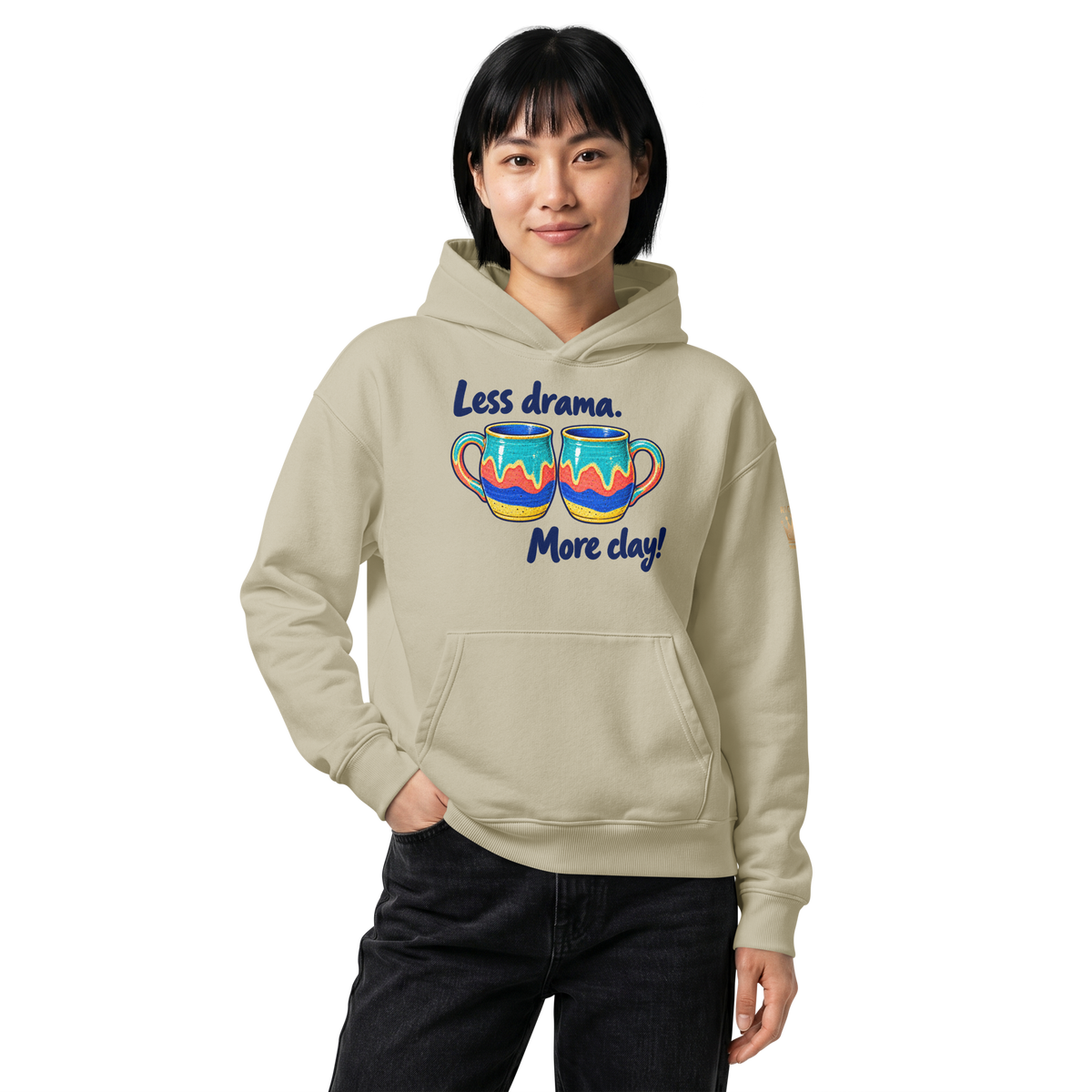 Unisex relaxed mid-weight hooded sweatshirt